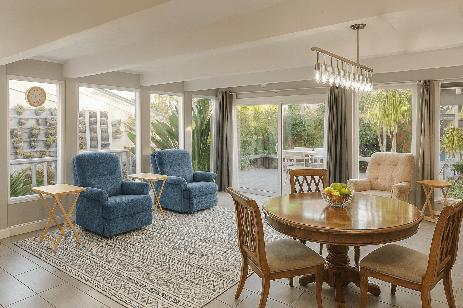 Dining area at Bon Homie Lincoln and Pine in San Jose